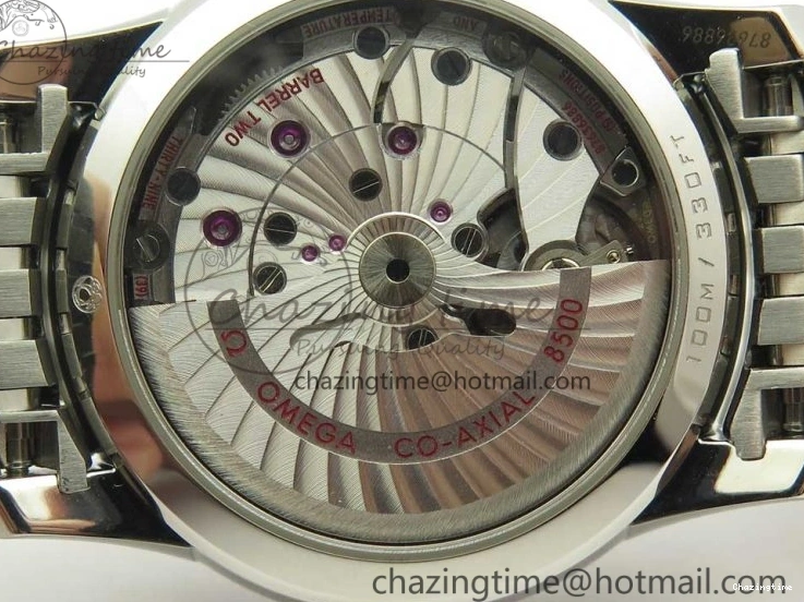 0510 De Ville Hour Vision 41mm SS VSF 1:1 Best Edition White Dial on SS Bracelet A8500 Super Clone Casual 7946